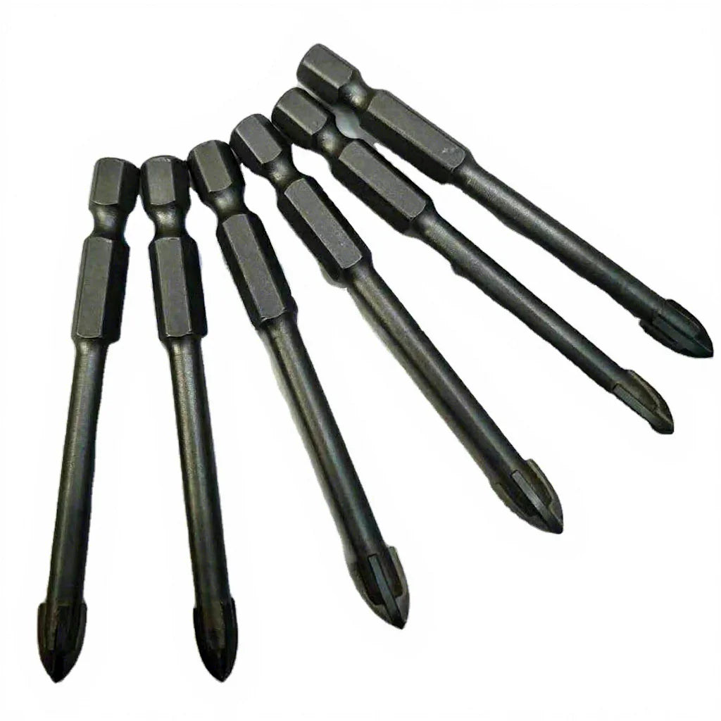 Hex Shank Taper Shank Cross Glass Drill Bit