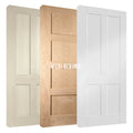 American Interior White Primed Panel Door White Primed Shaker Door Victorian Shaker 4P White Primed Door