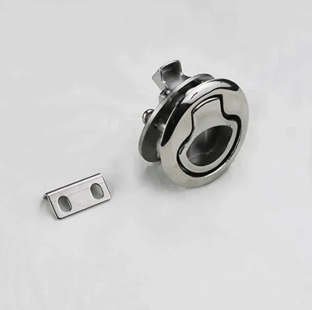Marine Slam Latch Boat Hatch Pull Stainless Steel Hidden Recessed Furniture Handle Hardware Accessories