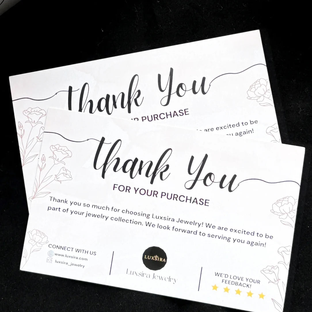 Digital Printing Greeting Card Fancy Offset Paper Embossed Business Postcard for Shopping Purchase Thank You Card Ordering Card