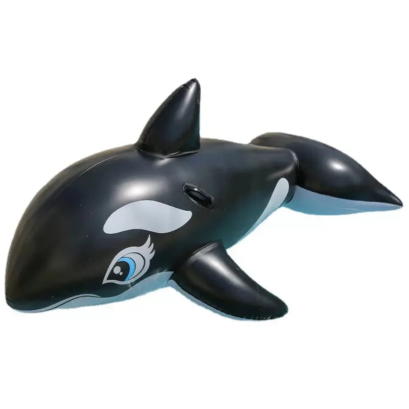 Inflatable Ride-on Accessories  Pool Float Swimming Ring for Adults Black Shark Pool Float