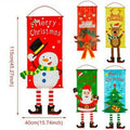 New Holiday Felt Christmas Flag Banner PET Creative Flag Window Pendant Christmas Decorations Wall Hanging Banner Flag