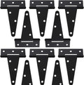 T-Strap Iron Shed Door Barn Hinges Heavy Duty 8 Inch