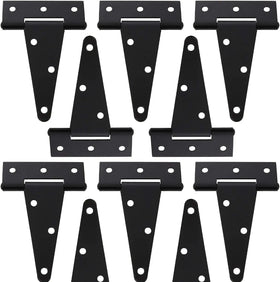 T-Strap Iron Shed Door Barn Hinges Heavy Duty 8 Inch