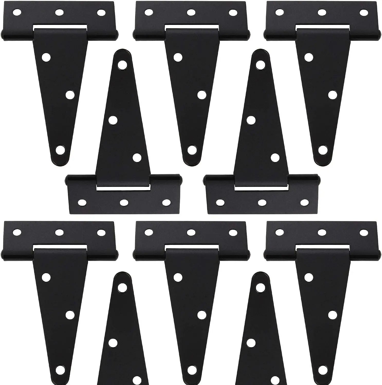 T-Strap Iron Shed Door Barn Hinges Heavy Duty 8 Inch