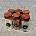 Chinese Manufacturer Customized Printing Private Label 120ml 4oz Reusable Square Food Spice Bottle Packaging Sets
