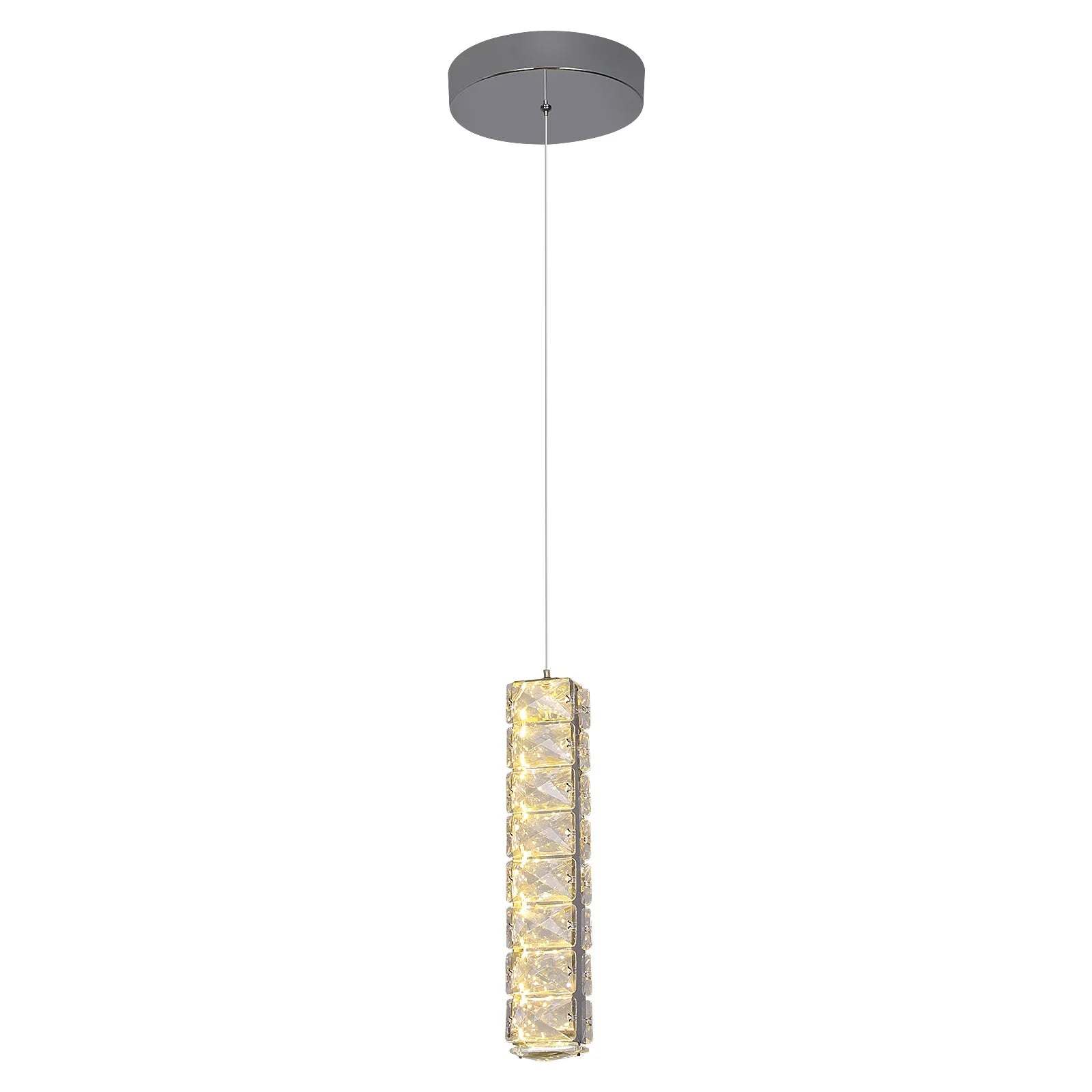 Custom 1 Head Modern Crystal Chandelier Bedroom Dining Room Decorative Lamparas