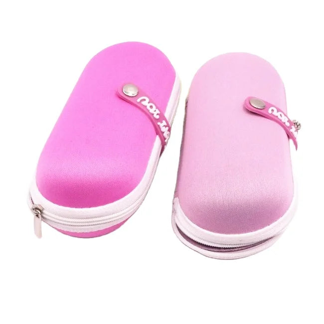 superior quality eyewear glasses case kids eyewear EVA Kids Cute Sunglasses Case Zipper kid glasses case