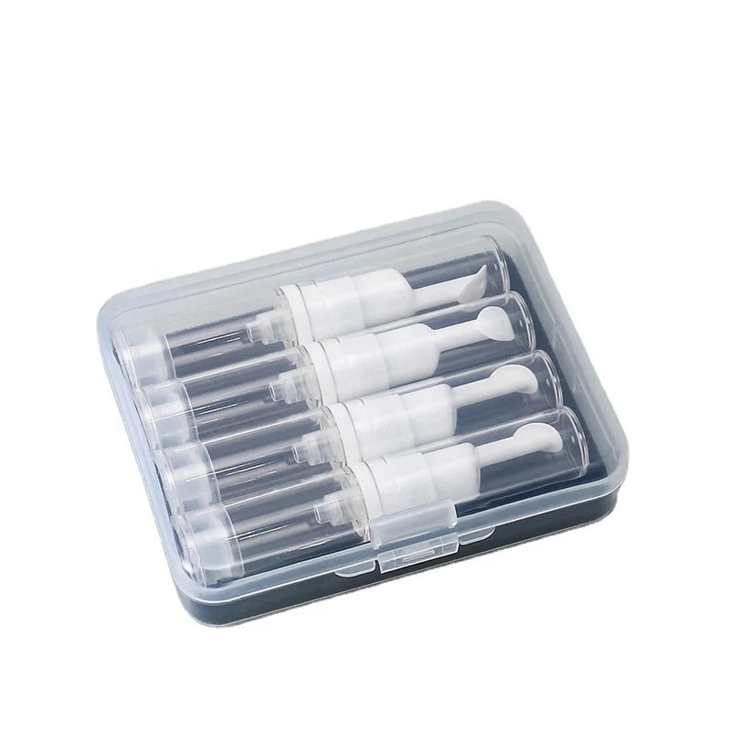 A Set 5ML Duckbill Vacuum Dispenser Set for Plastic Bottles Portable Emulsion Travel Dispenser Refillable and Practical