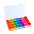 Wholesale Portable Plastic PP Pill Box with 28 Compartments and Clear Lid for Weekly Use 7 Days a Week Storage Bin