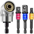 Industrial 3-Piece Set Short Turn Batch Corner Device Square Screwhead Hex Screwdriver Steel +105 Degrees Wind Batch Conversion