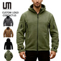 OEM Service Men's Winter Sports Hiking Jacket Hot Selling Plus Size Warm Fleece Hooded Coat for Outdoor Sports Gear