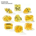 Hot Sale Lab Grown Diamonds Wholesale Price Fancy Cut Yellow 1ct Pear Oval Heart Shape Lab Made Diamonds