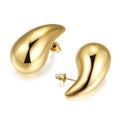 Newest Italy Bottega Tear Drop Earrings 14/18K Gold Plated Bottega Earrings Alloy Hypoallergenic Golden Earrings