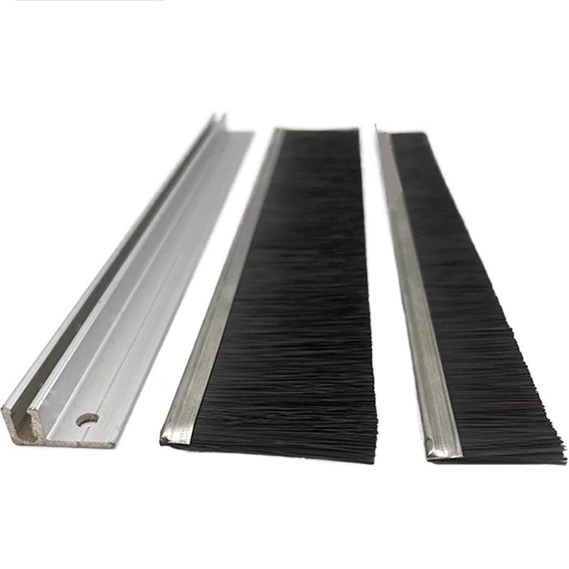 Customized Yellow Card Nylon Strip Brush UL94-V0 Screen Door Shutter Door with Bristle Material Platform OEM Support