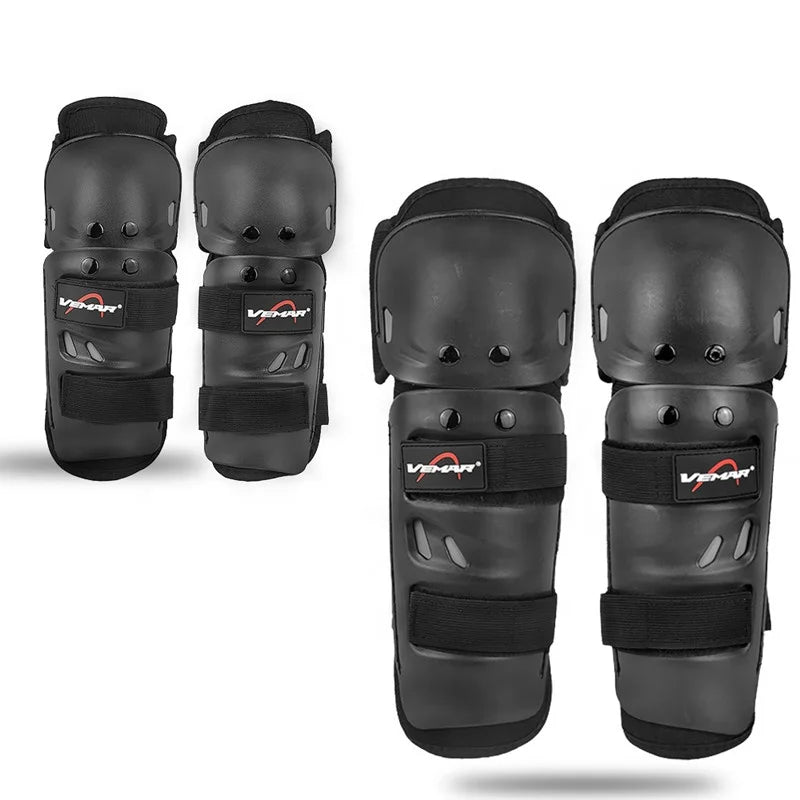 4Pcs EVA Motorbike Racing Elbow & Knee Pads with Professional Protection Windproof Design for ATV/MTB & Crawling Sports