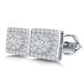 Luxury Jewelry Classic Screw Back Hip Hop 925 Sterling Silver Vvs Moissanite Diamond Stud Earrings
