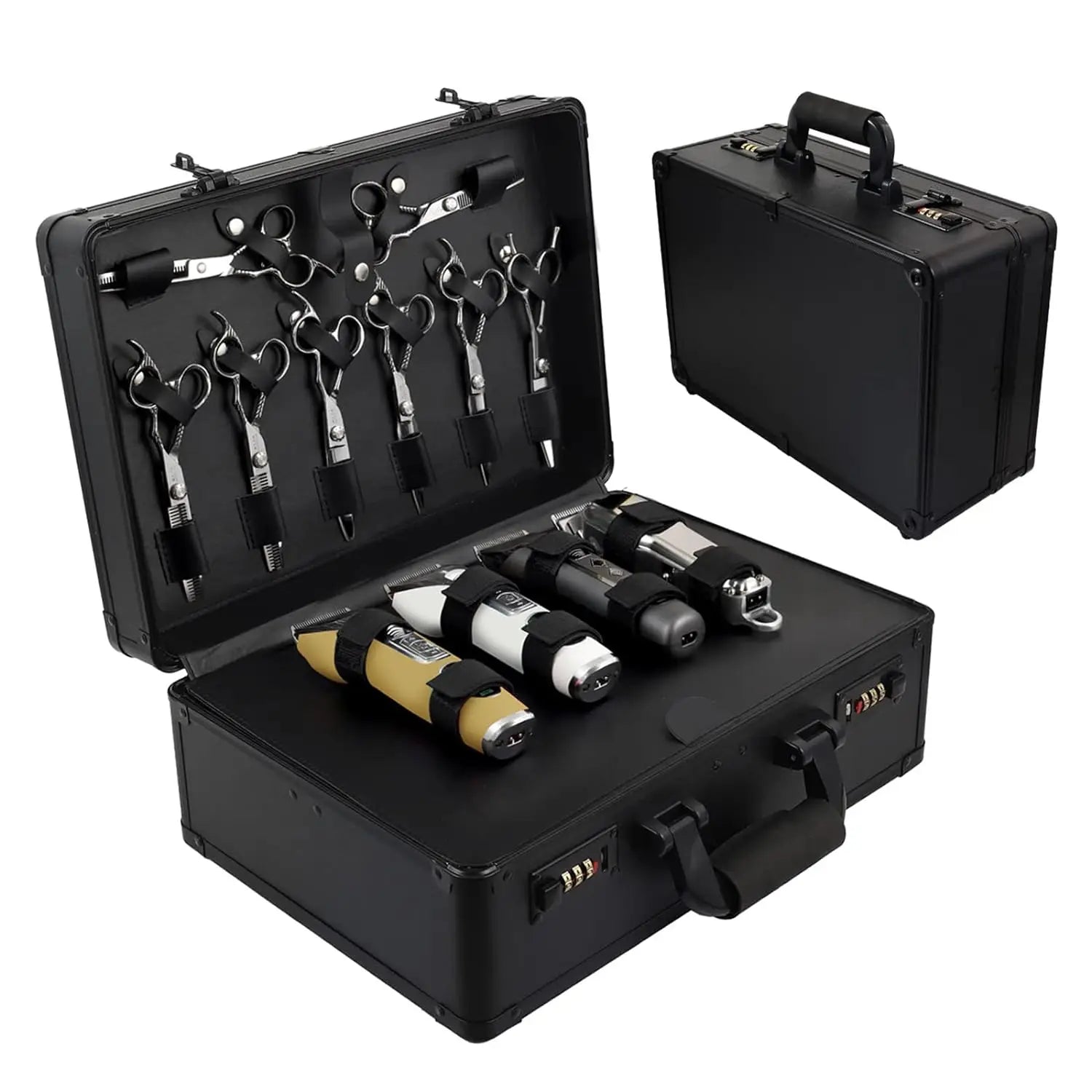 Professional Barber Supplies Case for Barber Portable Barber Travel Carrying Case Aluminum Sturdy case