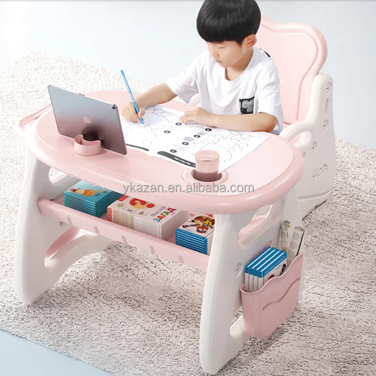 Colourful Plastic Children Kindergarten Furniture Sets Preschool Kids Table and Chair Set