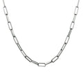 New Simple Design Chunky Necklace Chain Women Jewelry Stainless Steel Silver Gold Paperclip Link Chain Necklace for Girls