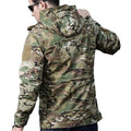 M65 Tactical Windbreaker Thickened Camouflage Jacket Autumn Winter Outdoor Tactical Stormsuit Men's Medium Length Waterproof