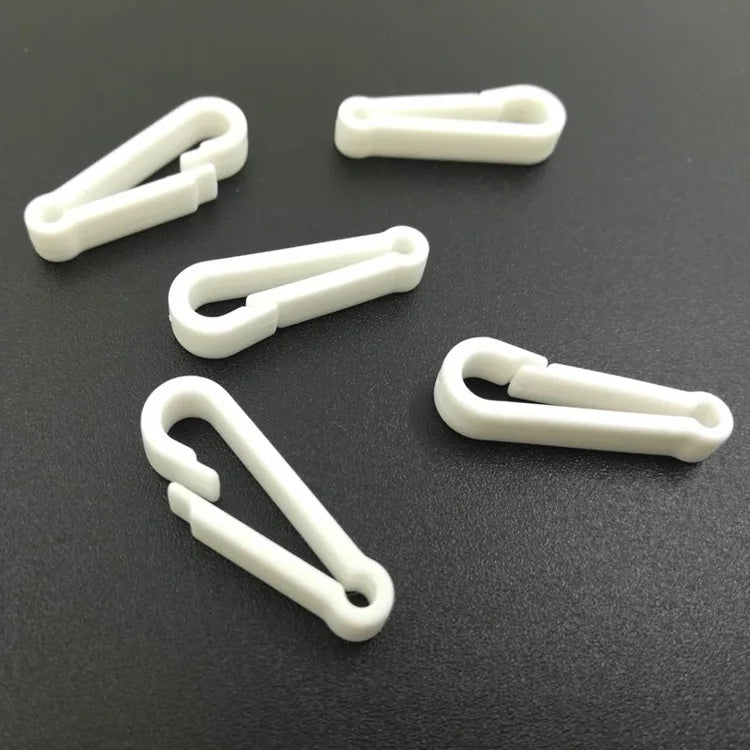Factory Price Multi-purpose White Plastic Hook Clasps Clamp Plastic Clips