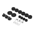 Pack of 21 PCS Drumset Kit Accessories Cymbal Stand Felts Hi-Hat Clutch Felts Hi Hat Cup Felts Cymbal Wing Nuts Cymbal Sleeves a