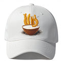 Gourmet Churro Pattern LOGO 5-Panel Fitted Baseball Cap Custom Style Image Printing 100% Cotton Breathable Waterproof Fabric