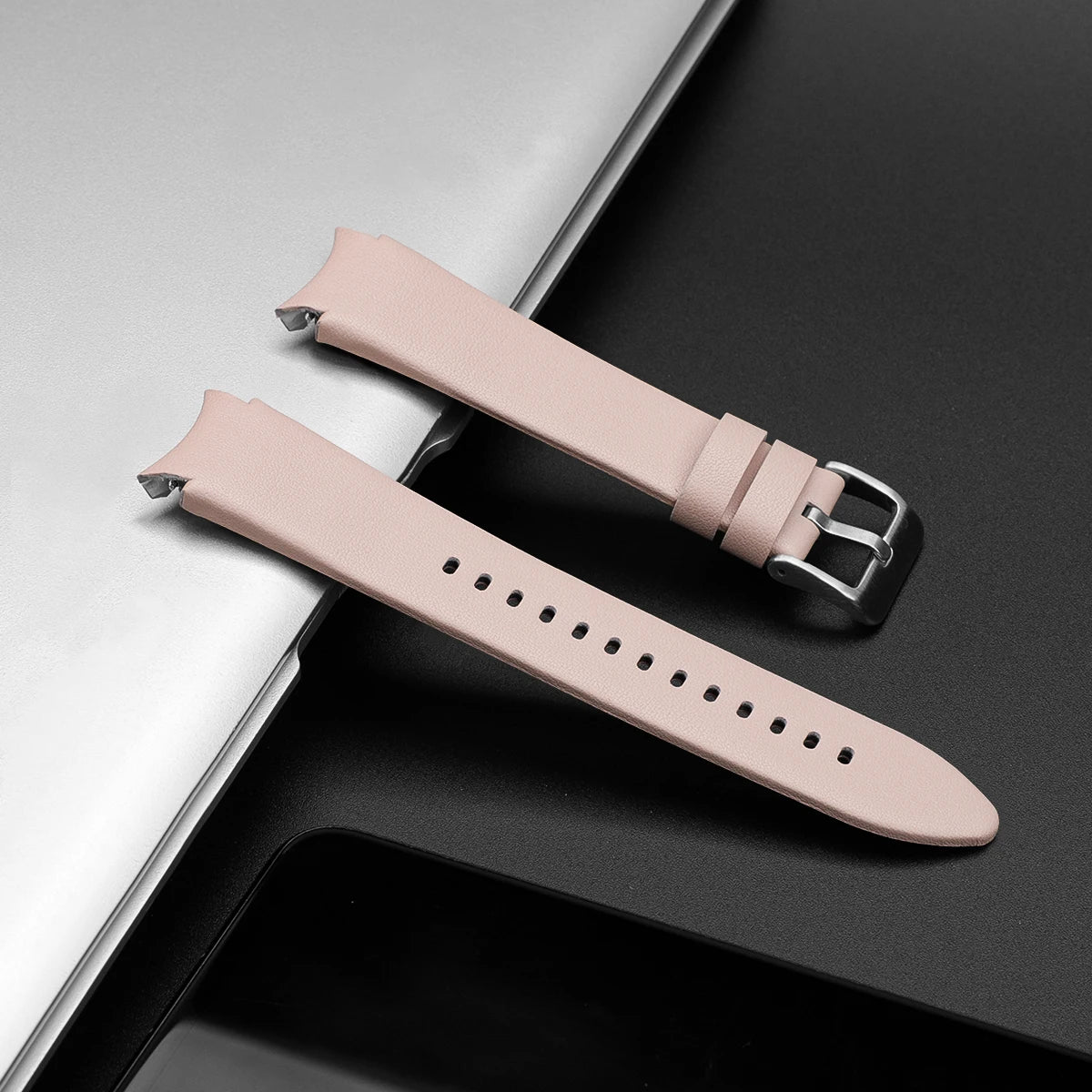 Original Leather Watch Band for Samsung Galaxy Watch 4 40mm 44mm Leather Bracelet Wrist Band Leather Watch Strap