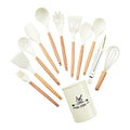 Wholesale Kitchen Utensils 12 Pieces Silicone Cooking Utensils Set Kitchen Utensil Set With Storage Holder