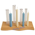 Early Riser New Design Triangular Pillar Candle Acrylic Mold Square Mould for DIY Candle Making Round Gear Column Plastic Mold