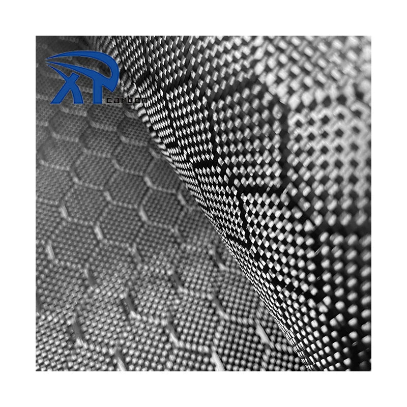 Nice Surface Wasp Hexagon 3k Honeycomb Carbon Fiber Fabric Honeycomb Weave Carbon Fiber Fabric Cloth