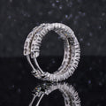 3mm EF SI  Earring 14k White  Gold HPHT Loose Diamond Earring Romantic Design for Girl Women