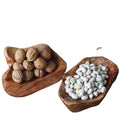 Hand-made Root Wood  with Different Size Natural Plate Dry Fruit Tray Eco Friendly Food Charge Plates  Serving Tray