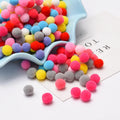 DIY Pompoms 8 10 15 20 25 30mm Soft Pompones Fluffy Plush Crafts DIY Pom Poms Ball Furball Home Decor Sewing Supplies SD200