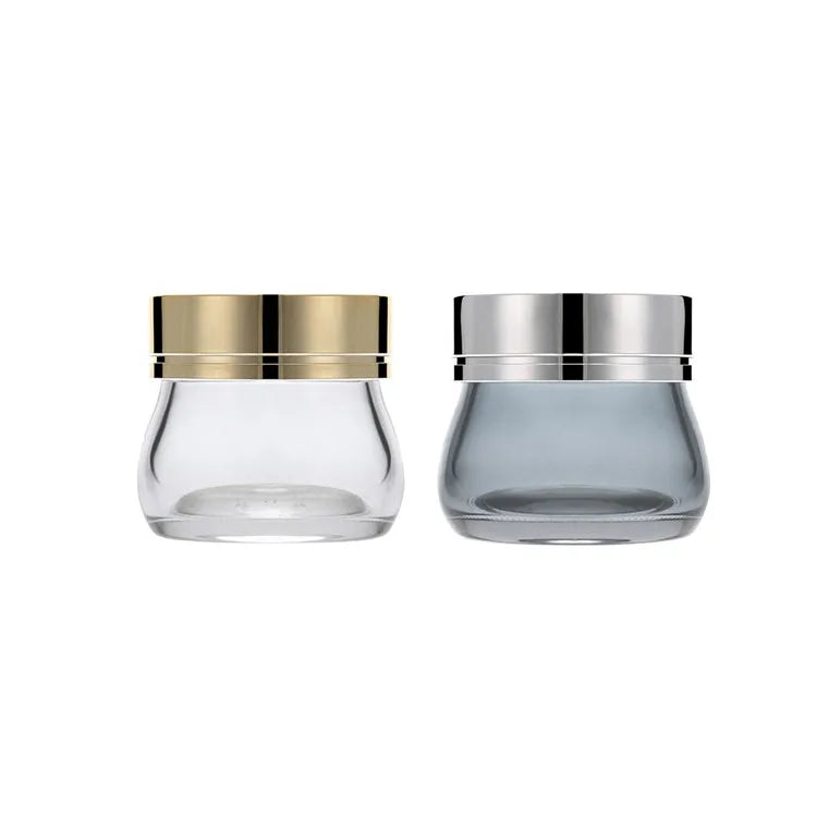 Hot Sale 120g Egg Shape Glass Jar for Skin Care Cream and Sleep Facial Cosmetic Packaging with Plastic Cap for Body Scrub