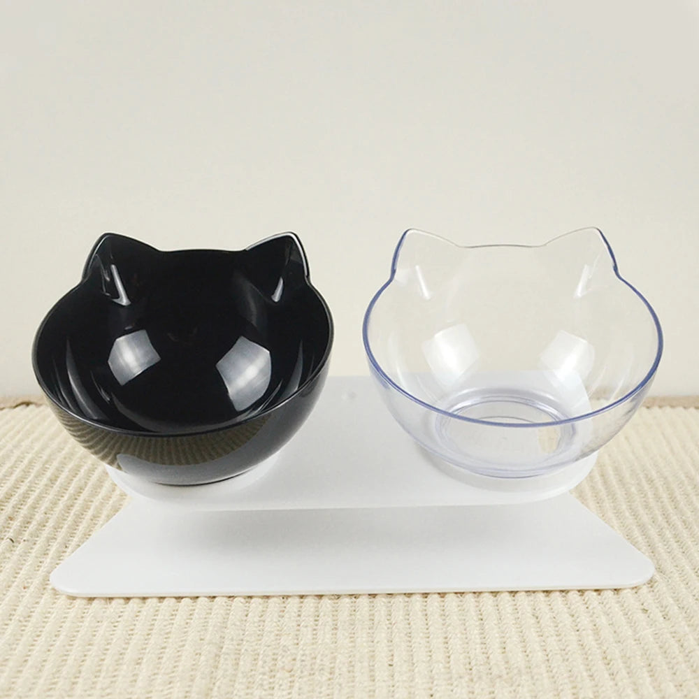 Ikitchen Single Pet Non-slip Double Cat Bowl Dog Bowl With Raised Stand Pet Supplies Cat Water Bowl for Cat Portable Feeder Pet
