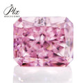 2023 HOLYCOME Wholesale Hand Made Custom Loose Gemstone Ice Crushed Cut Radiant Cubic M-pink Jewelry Zircon
