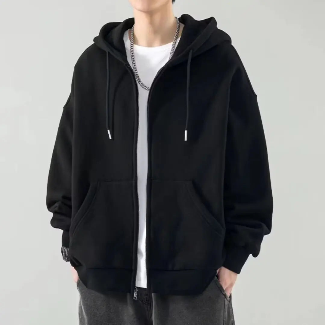 Women's French Terry Fleece Full-Zip Oversized Hoodie Sportswear