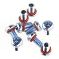 Conghui CH-SEAL M2 M3 M4 Metric Oval Self Sealing Stainless Steel Fine Thread Screw Phillips Pan Head Waterproof O Ring Flat