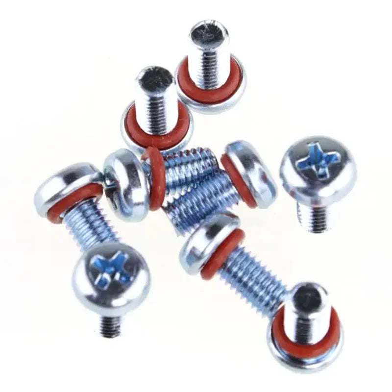 Conghui CH-SEAL M2 M3 M4 Metric Oval Self Sealing Stainless Steel Fine Thread Screw Phillips Pan Head Waterproof O Ring Flat