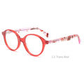 Round Children Optical Frame Custom Logo Glasses Kids Acetate Eyeglasses Frames