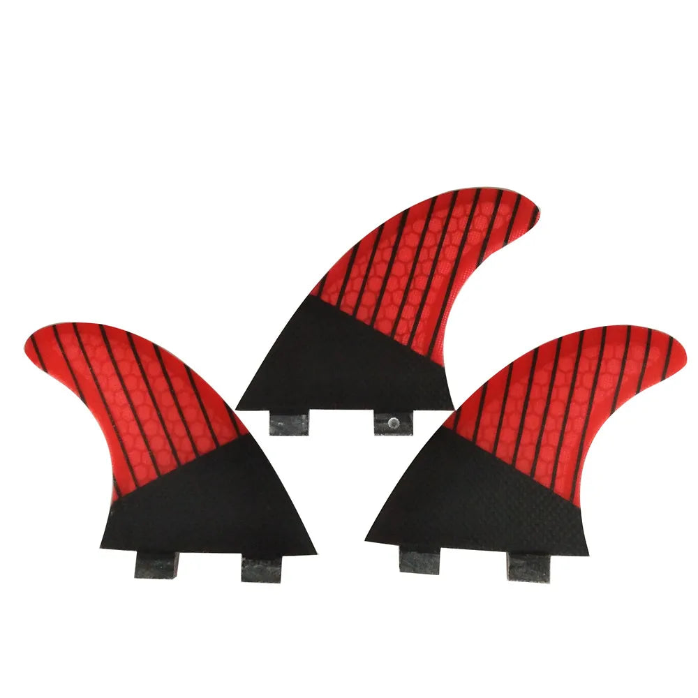 China Surf Fins Carbon Fiber Base Red Surfboard Fins