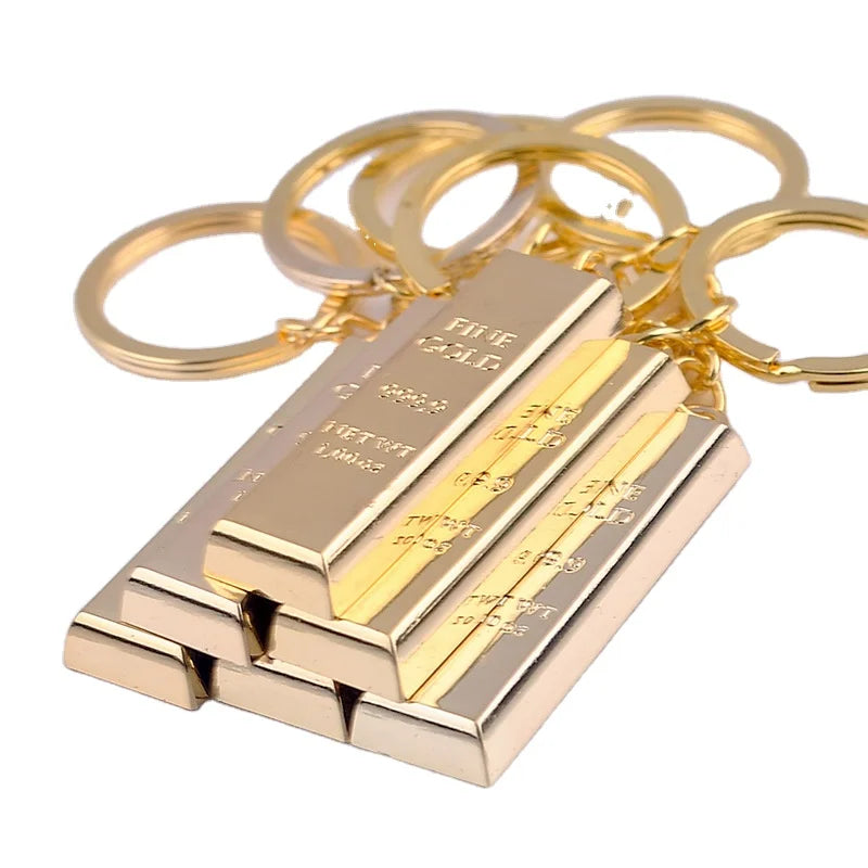 Metal Gold Keyring Creative Gift Gold Key Chains Custom Keychain