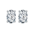 Pass Diamond Tester Moissanite Earrings Fine Jewelry 925 Silver D Color Moissanite Solitaire Lab Diamond Stud Earrings