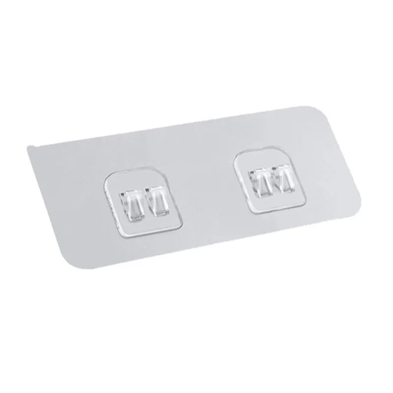 Wall Mounted Adhesive Hooks Stainless Steel Rack Self Adhesive Door Wall Sticker Multifunctional Kitchen Bathroom Tools