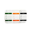 Custom Hotel Buffet Weekly Label Sticker Rolls Monday to Sunday Easy Removal with Glossy Surface Finish