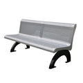 Custom Design Outdoor Furniture Perforated Metal Bench Public Park Rustic Steel Bench Seating Outside Garden Patio Seat Bench