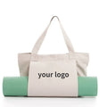 Canvas Bag for Yoga Fitness Women's Storage Bag Portable Sports Multi-functional Large-capacity Shoulder Bag Customization