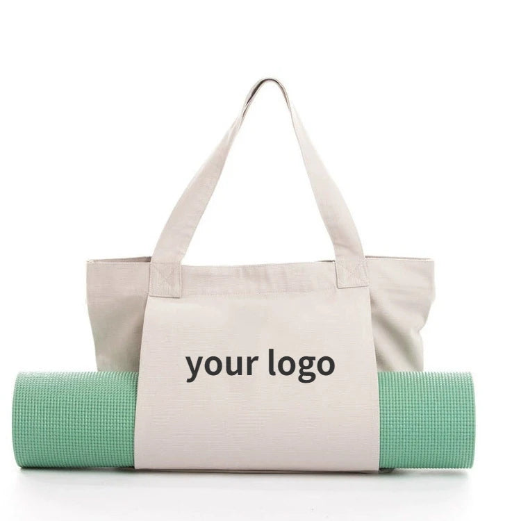Canvas Bag for Yoga Fitness Women's Storage Bag Portable Sports Multi-functional Large-capacity Shoulder Bag Customization